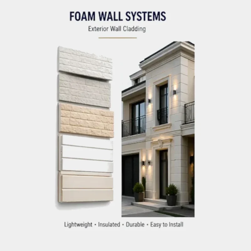 Levant foam wall systems EPS cladding panels for exterior facade insulation and decorative wall design