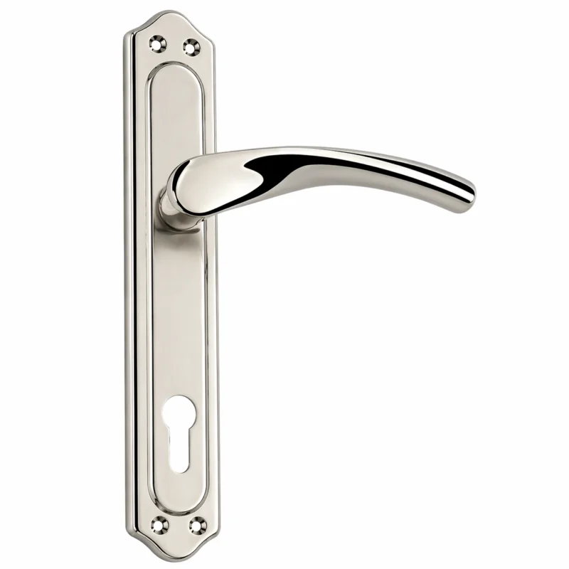 Mina modern door handle with premium finish for interior and exterior doors