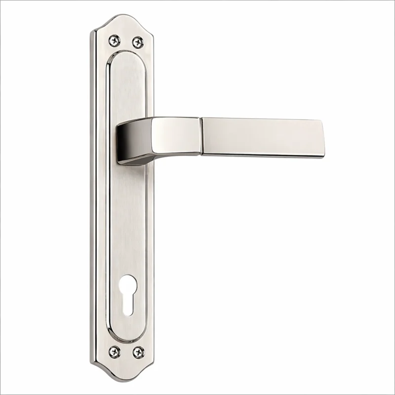 Toygar Inox stainless steel door handle with modern architectural lever