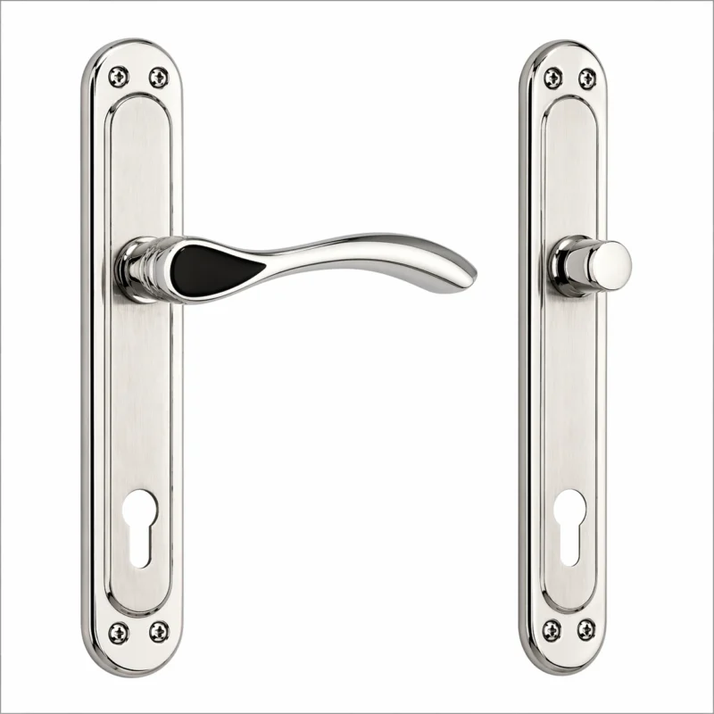 Zambak premium door handle set with elegant modern lever design